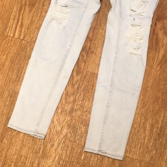 Levi’s 721 High Rise Skinny Distressed Light Wash Denim Jeans Size 28 - Picture 6 of 16